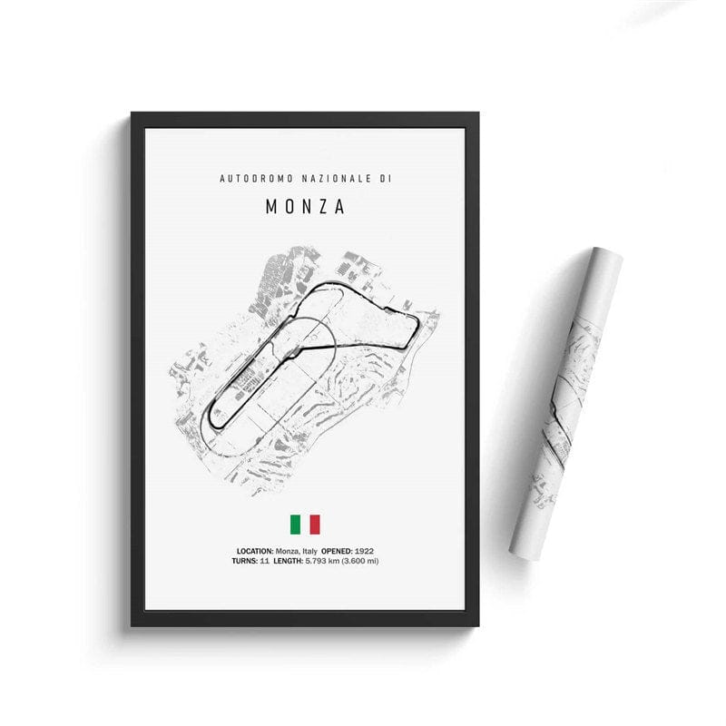 Poster Formula 1 Calendar 2026 Tracks Monaco Grand Prix Spa Francorchamps Decorative Print Unframed