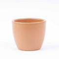 Flowerpot Brown Ceramic Terracotta Ø6cm – modern plant pot for houseplants, succulents, cacti & herbs