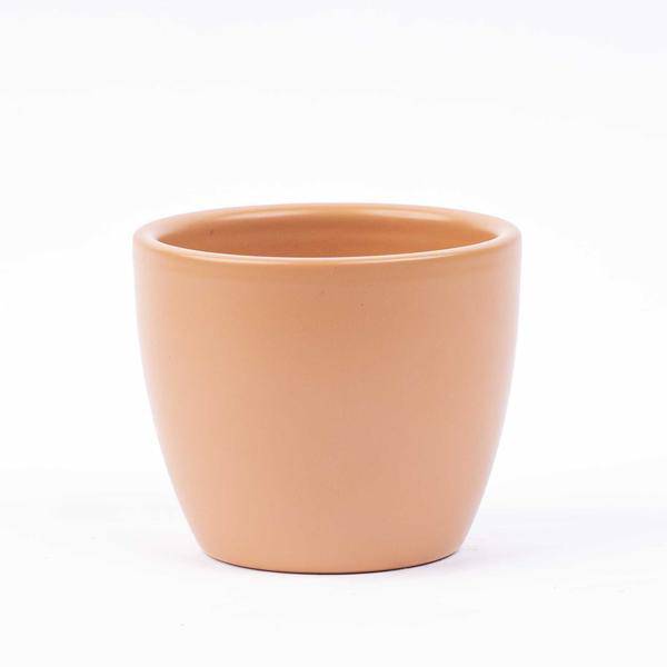 Blumentopf Braun Keramik Terrakotta Ø6cm – moderner Pflanztopf für Zimmerpflanzen, Sukkulenten, Kakteen & Kräuter