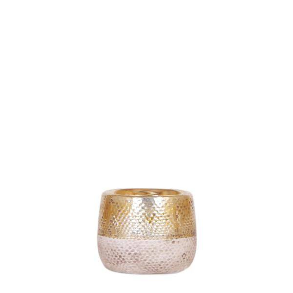 Ceramic Flower Pot Gold – Mini – Planter Ø6cm – Glossy Cover Pot for Small Indoor Plants, Succulents & Cacti – Stylish Plant Container